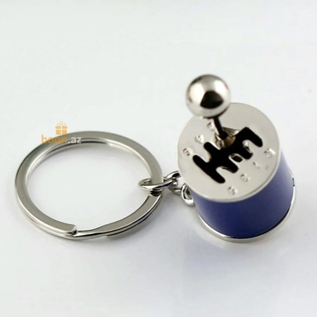 Брелок Коробка передач (синий)